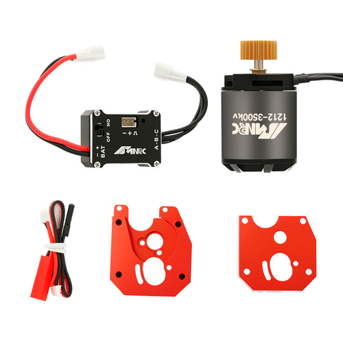NMNRC 1212 3500kv Brushless Motor & 25A Brushless ESC & Transmission Case Kit for 1/24 Axial SCX24 AX24 Upgrades Part