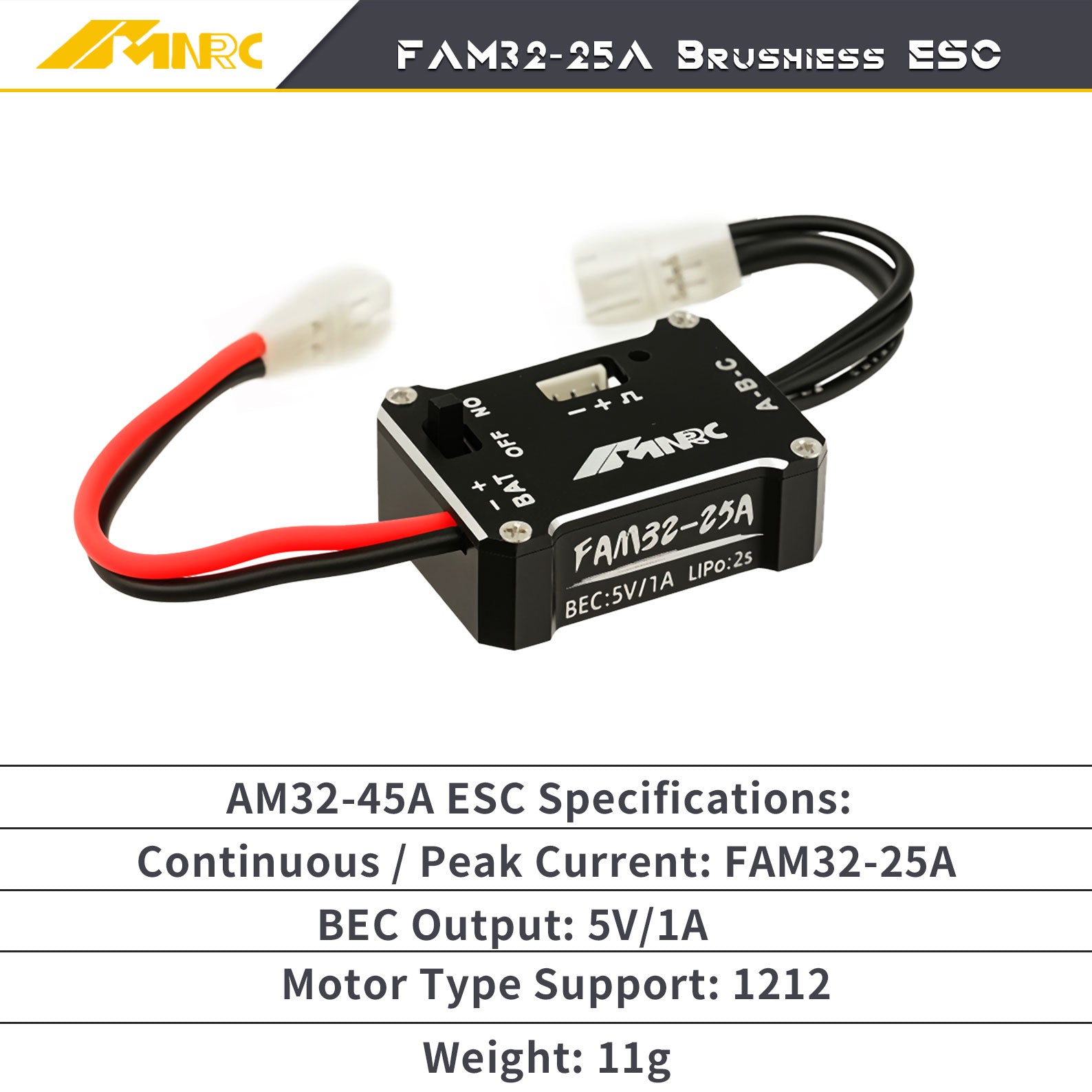 NMNRC 1212 3500kv Brushless Motor & 25A Brushless ESC & Transmission Case Kit for 1/24 Axial SCX24 AX24 Upgrades Part