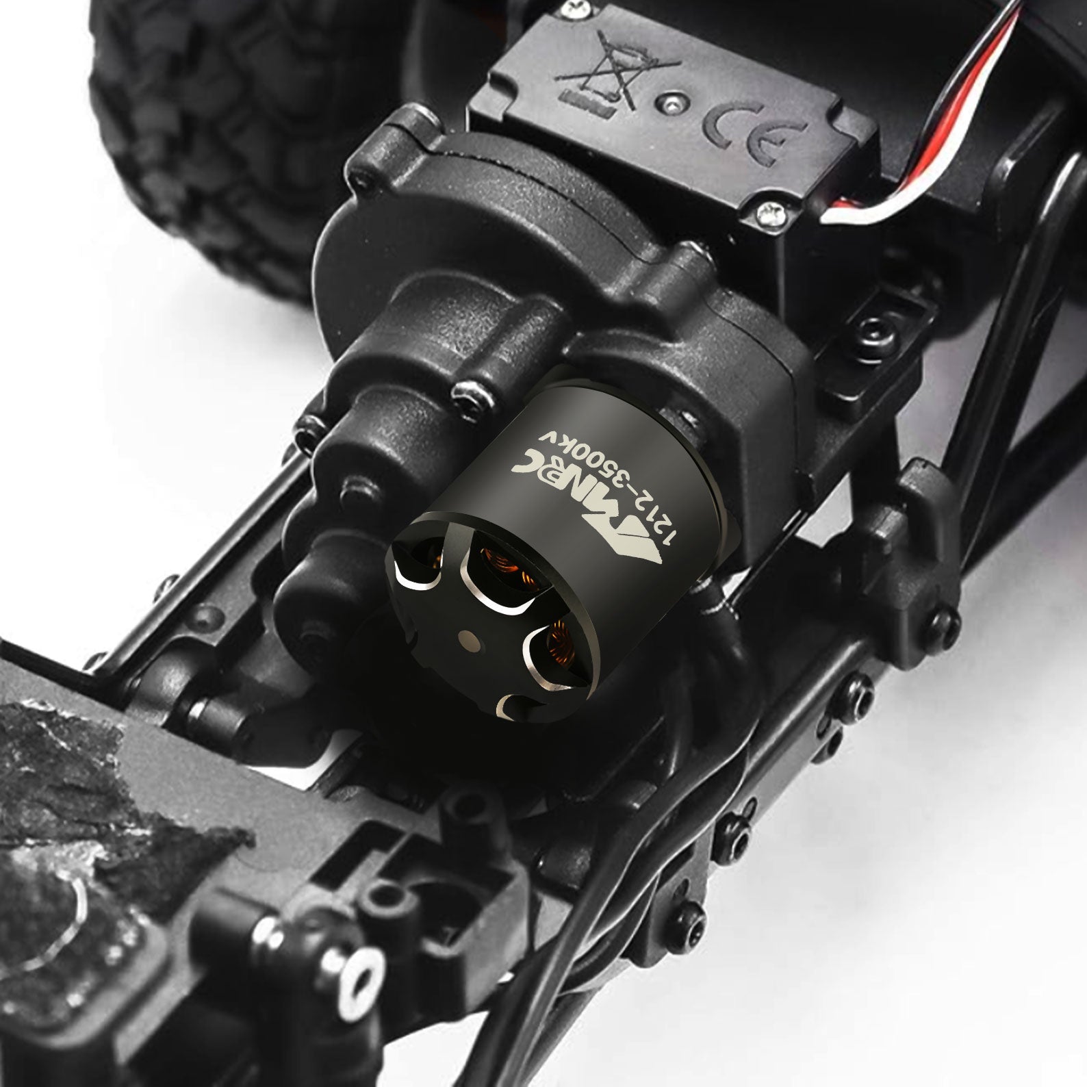 NMNRC 1212 3500kv Brushless Motor & 25A Brushless ESC & Transmission Case Kit for 1/24 Axial SCX24 AX24 Upgrades Part